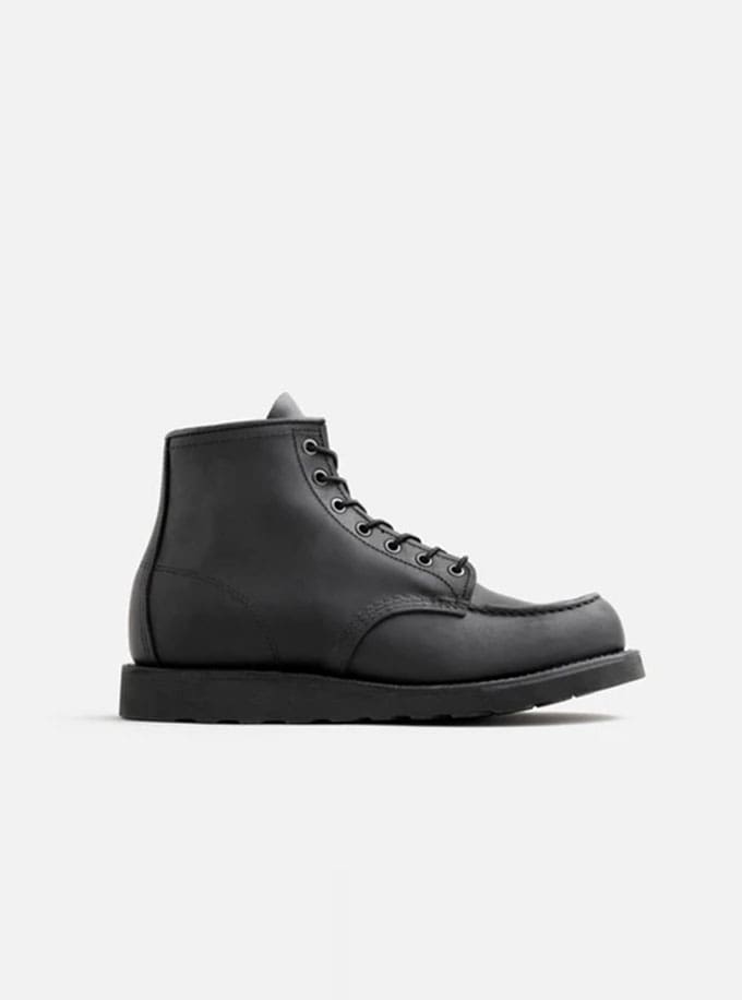 Red Wing 8074 Moc Toe Stivaletto in pelle Black