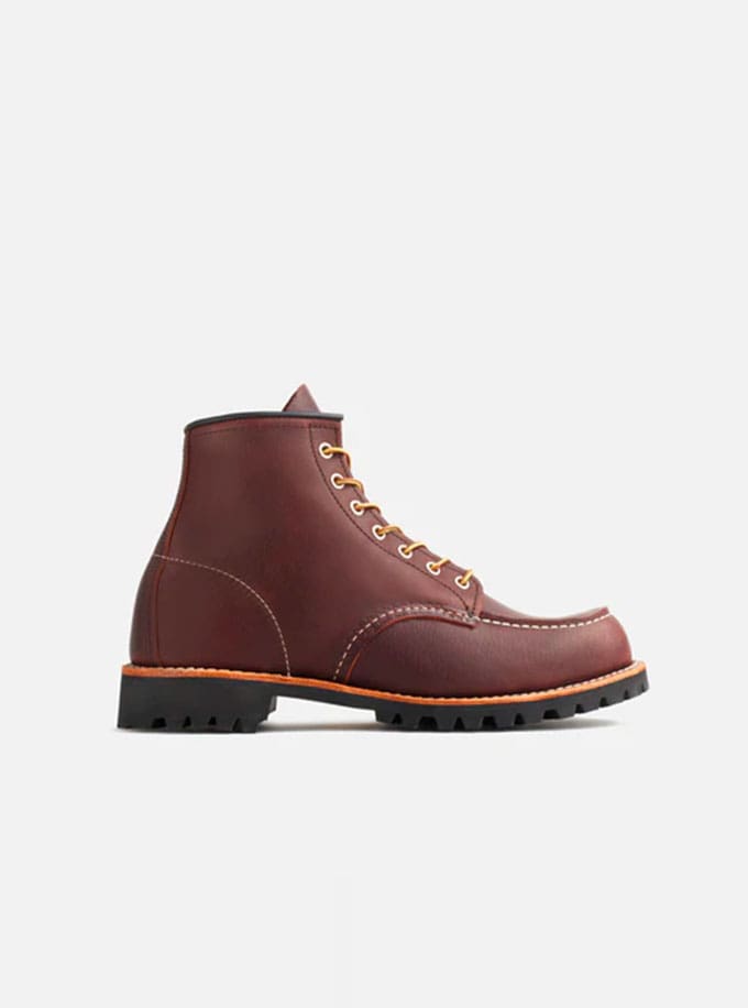 Red Wing 8146 Moc Toe Stivale in pelle Briar Oil Slick suola vibram