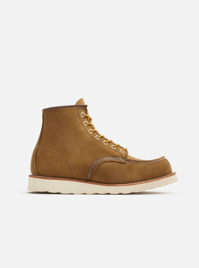 Red Wing 8881 Moc Toe Stivaletto in pelle Olive Mohave