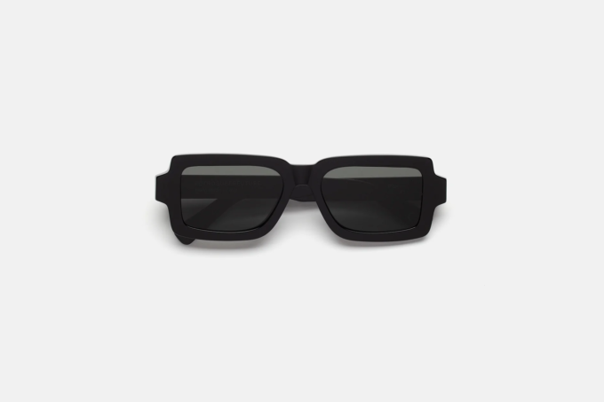 Retrosuperfuture Pilastro Black Occhiali da Sole in Acetato Nero Lucido