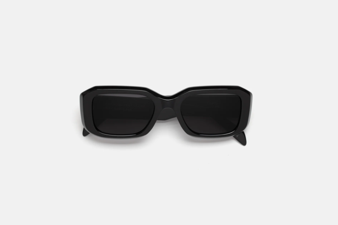 Retrosuperfuture Sagrado Black Occhiali da Sole in Acetato Nero Lucido