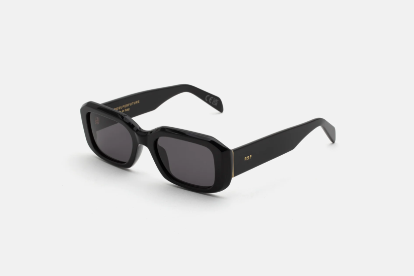 Retrosuperfuture Sagrado Black Occhiali da Sole in Acetato Nero Lucido