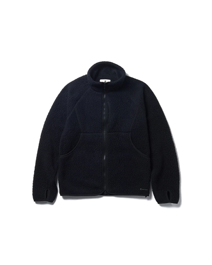 Snow Peak Thermal Boa Fleece Jacket Giacca in Pile Leggera Black